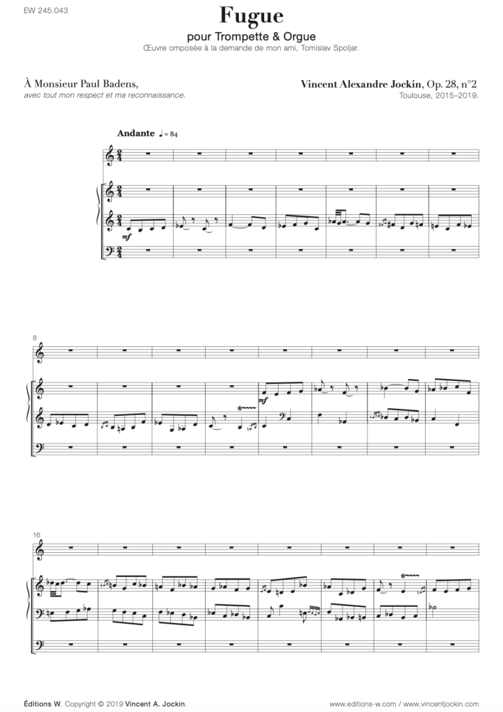 Fugue, Op. 28, n° 2
