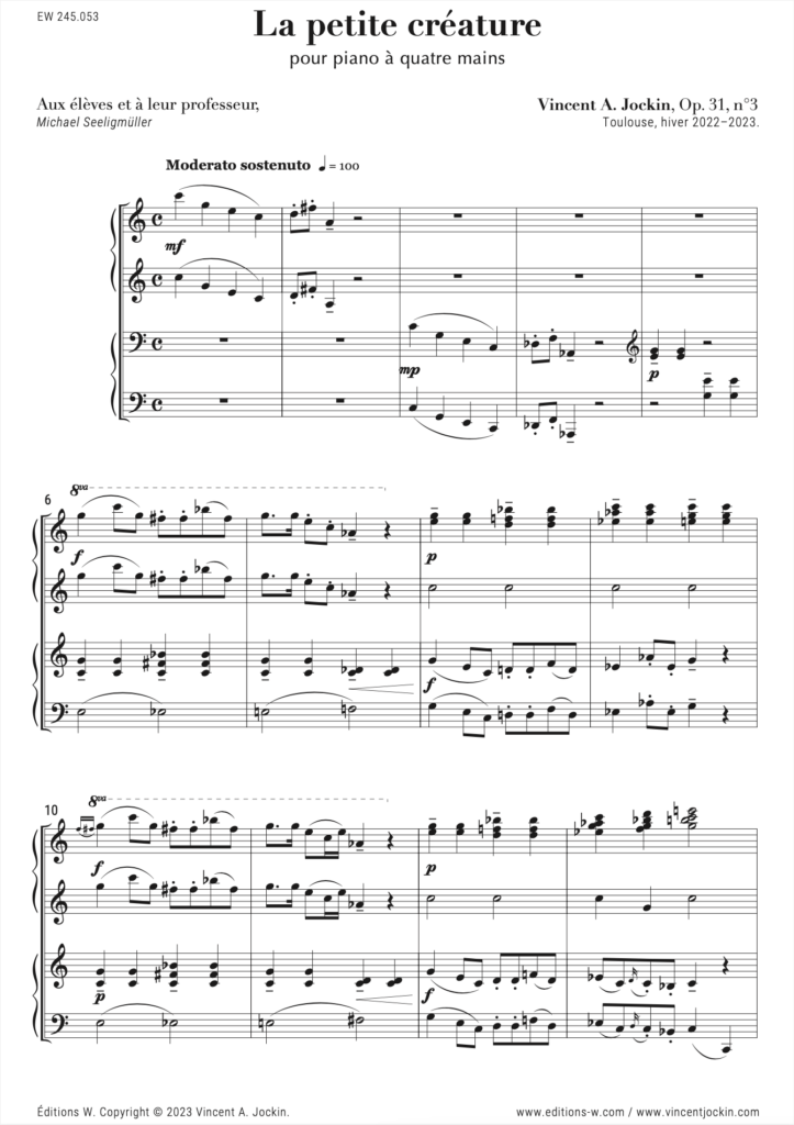 La petite créature, Op. 31, n° 3