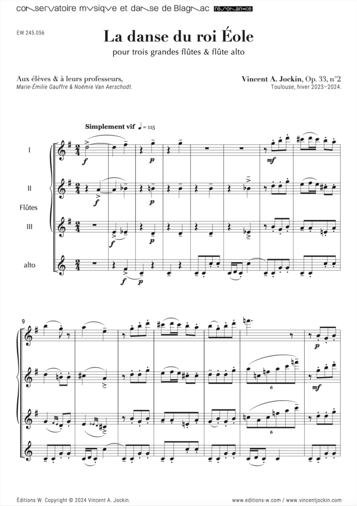 La danse du roi Éole, Op. 33, n° 2